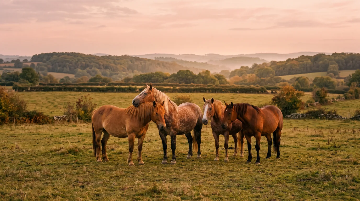 Les chevaux du Les Poneys de Charlotte en liberté, Corrèze